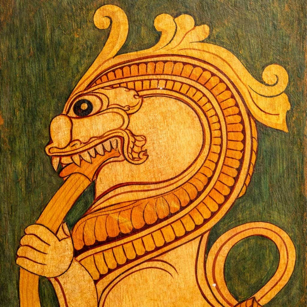 Antique Yazhi Panel - Image 3